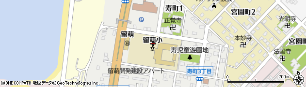 北海道留萌市寿町周辺の地図