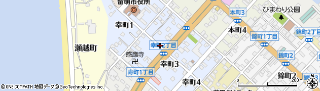 北海道留萌市幸町周辺の地図