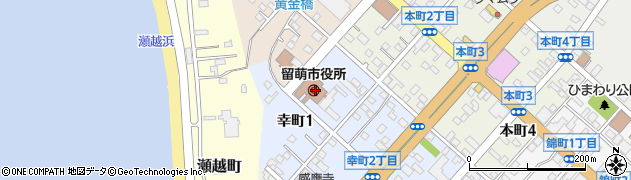北海道留萌市周辺の地図