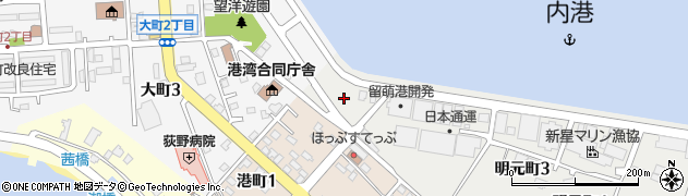 北海道留萌市明元町1丁目周辺の地図