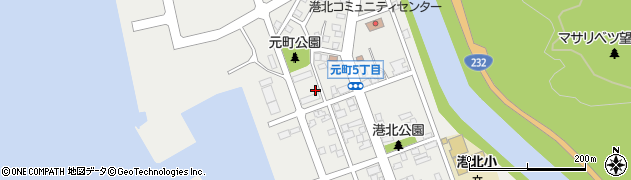 北海道留萌市元町周辺の地図