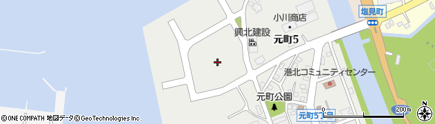 北海道留萌市元町5丁目周辺の地図