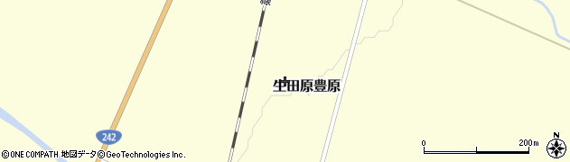 北海道紋別郡遠軽町生田原豊原周辺の地図