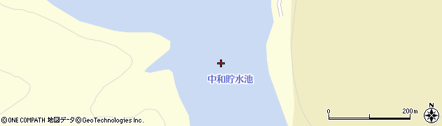 中和貯水池周辺の地図
