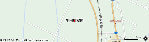 北海道遠軽町（紋別郡）生田原安国周辺の地図