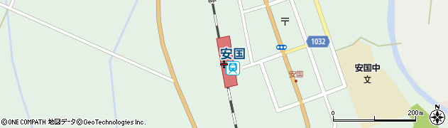 安国駅周辺の地図