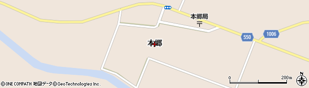 北海道小平町（留萌郡）本郷周辺の地図