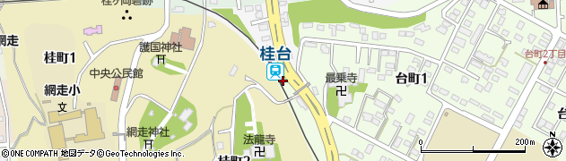 桂台駅周辺の地図