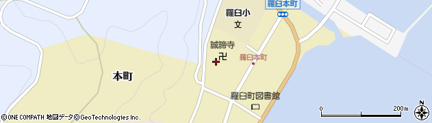 誠諦寺　住宅周辺の地図