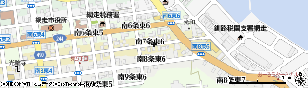 北海道網走市南７条東周辺の地図