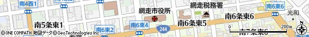 北海道網走市周辺の地図