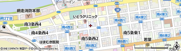 北海道銀行網走支店 ＡＴＭ周辺の地図