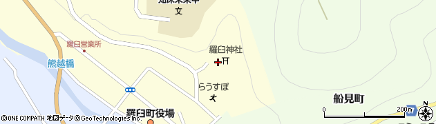 羅臼神社周辺の地図