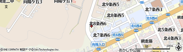 株式会社北海道通信社　網走支局周辺の地図