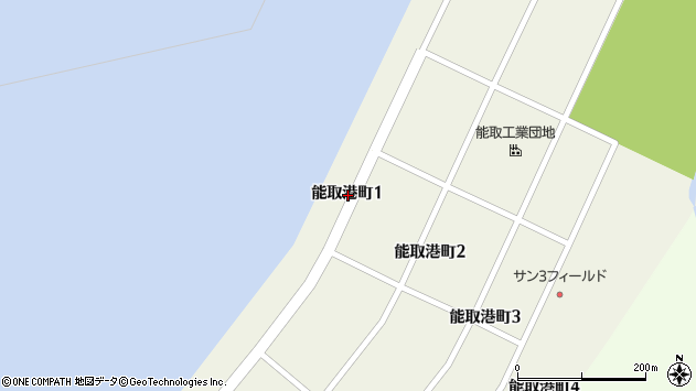 〒093-0131 北海道網走市能取港町の地図