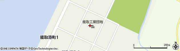 北海道網走市能取港町周辺の地図
