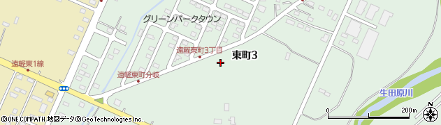 北海道遠軽町（紋別郡）東町周辺の地図