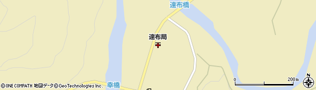 達布郵便局周辺の地図