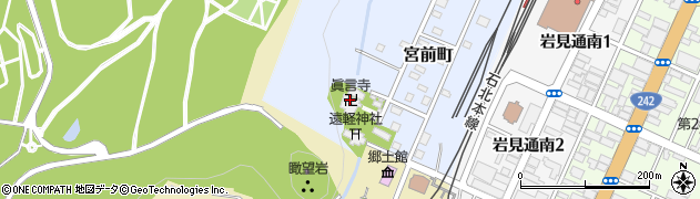 眞言寺周辺の地図