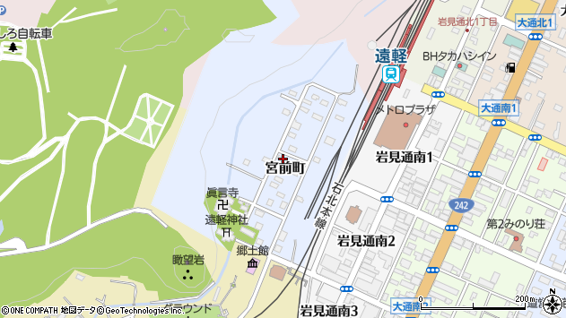〒099-0406 北海道紋別郡遠軽町宮前町の地図
