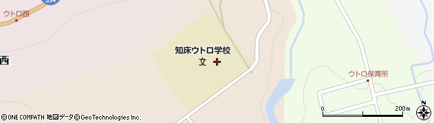 斜里町立知床ウトロ学校周辺の地図