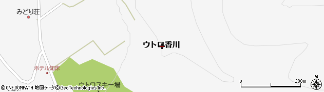 北海道斜里郡斜里町ウトロ香川周辺の地図