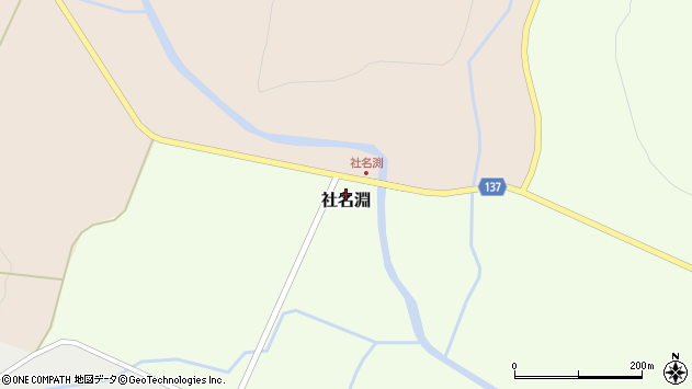 〒099-0426 北海道紋別郡遠軽町社名淵の地図