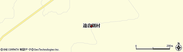 北海道斜里町（斜里郡）遠音別村周辺の地図