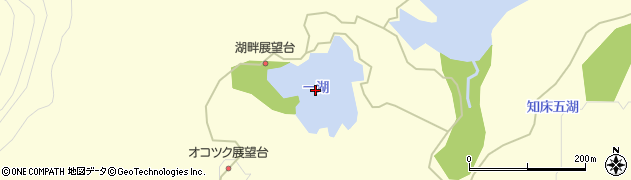 一湖周辺の地図
