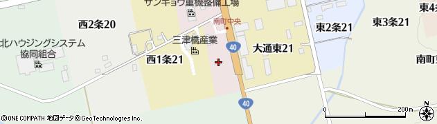 日立建機日本株式会社　士別営業所周辺の地図