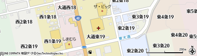 北海道士別市大通東周辺の地図
