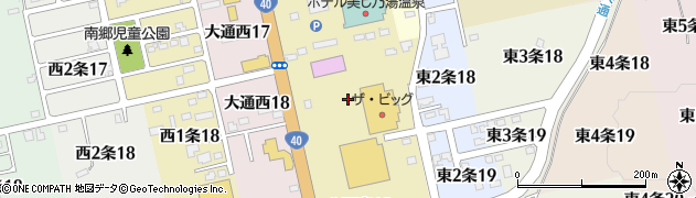 北海道士別市大通東18丁目周辺の地図