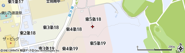 北海道士別市東５条周辺の地図