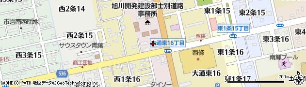 旭川開発建設部士別道路事務所周辺の地図