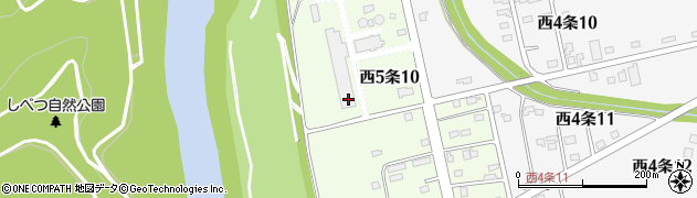 北海道士別市西５条周辺の地図