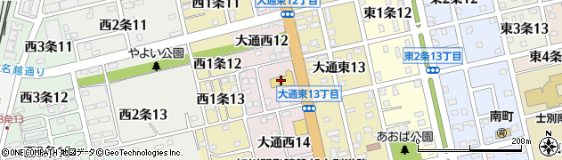 旭川トヨペット士別店周辺の地図