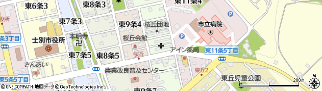 北海道士別市東１０条5丁目周辺の地図