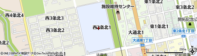 北海道士別市西２条北周辺の地図