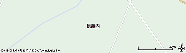 北海道湧別町（紋別郡）信部内周辺の地図