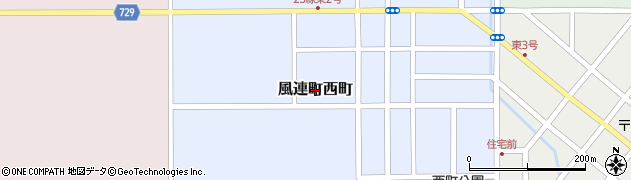 北海道名寄市風連町西町周辺の地図