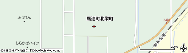 北海道名寄市風連町北栄町周辺の地図