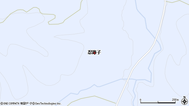 〒098-1504 北海道紋別郡西興部村忍路子の地図