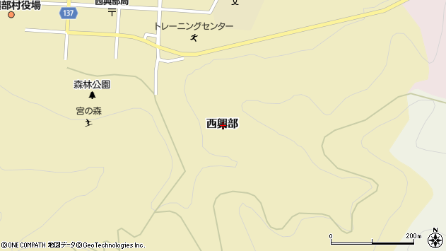 〒098-1501 北海道紋別郡西興部村西興部の地図