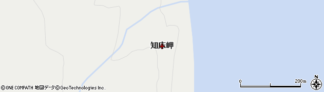 北海道羅臼町（目梨郡）知床岬周辺の地図