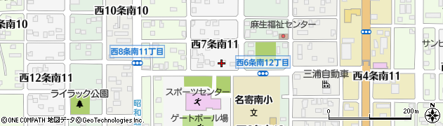 北海道名寄市西７条南周辺の地図