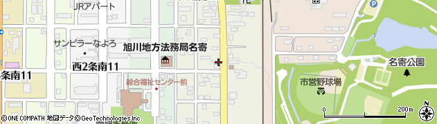 北海道名寄市大通南周辺の地図