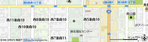 北海道行政事務代行社名寄周辺の地図