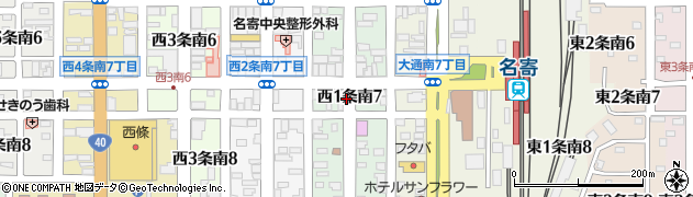 北海道名寄市西１条南周辺の地図
