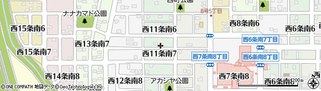 北海道名寄市西１１条南周辺の地図