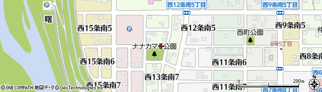 北海道名寄市西１３条南周辺の地図